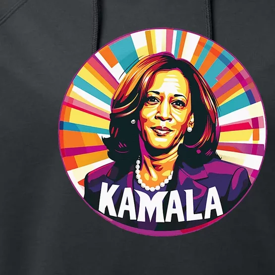 Kamala Harris 2024 24 Madam Vice President Performance Fleece Hoodie