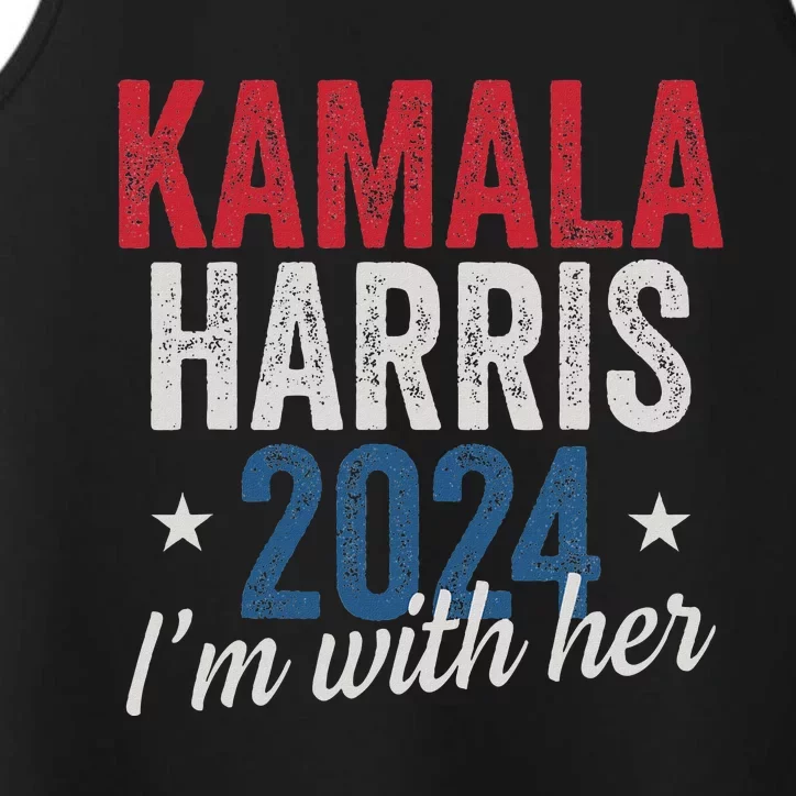 Kamala Harris 2024 Support IM With Her Kamala Harris 2024 Performance Tank