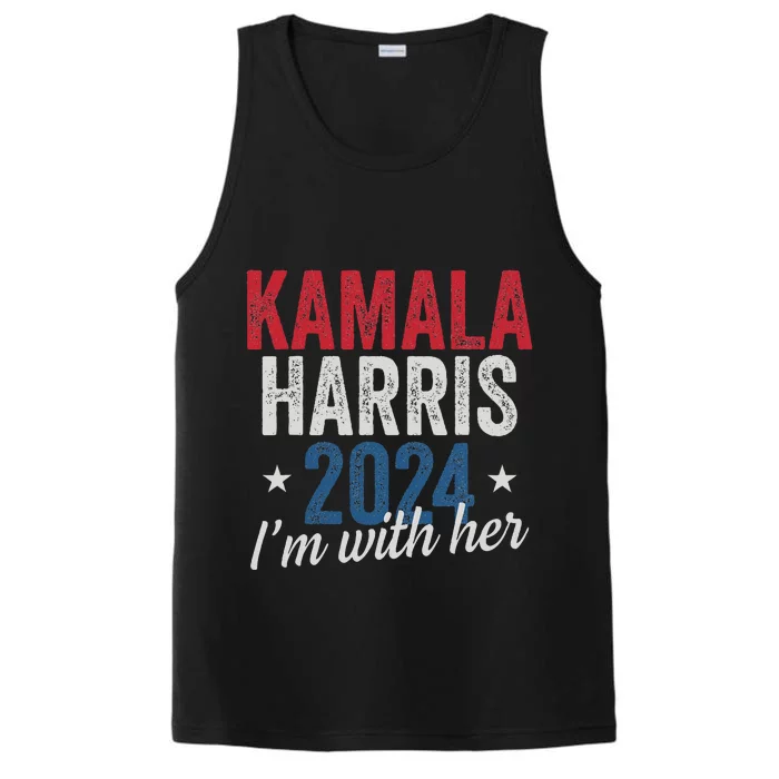 Kamala Harris 2024 Support IM With Her Kamala Harris 2024 Performance Tank