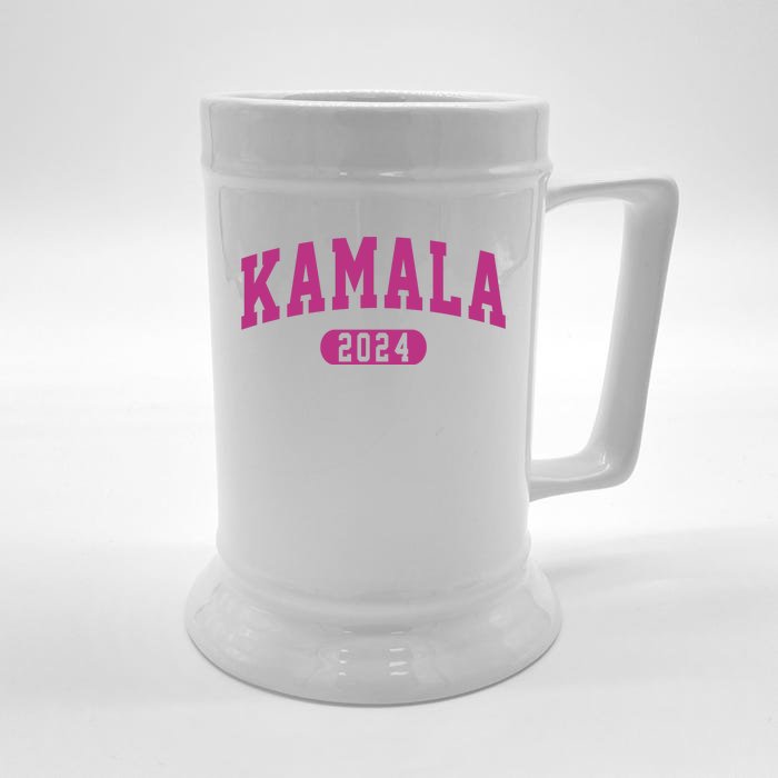 Kamala Harris 2024 President Varsity Front & Back Beer Stein