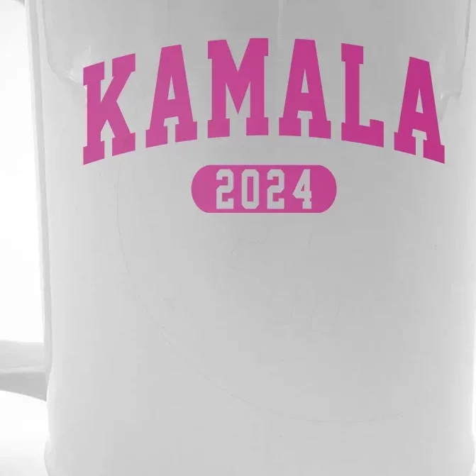 Kamala Harris 2024 President Varsity Front & Back Beer Stein