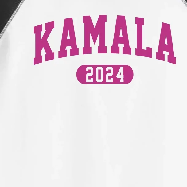 Kamala Harris 2024 President Varsity Toddler Fine Jersey T-Shirt