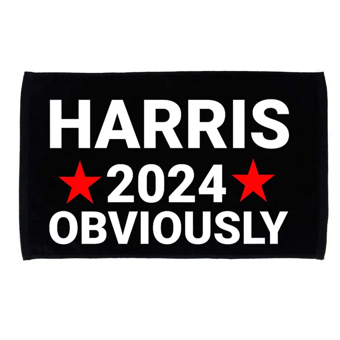 Kamala Harris 2024 Obviously Kamala Harris For President Obviously Microfiber Hand Towel