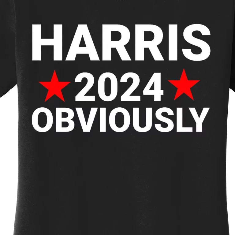 Kamala Harris 2024 Obviously Kamala Harris For President Obviously Women's T-Shirt