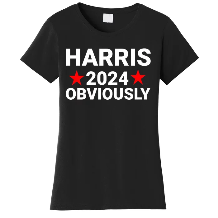 Kamala Harris 2024 Obviously Kamala Harris For President Obviously Women's T-Shirt