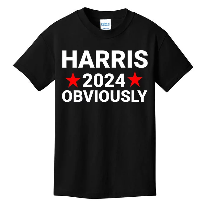 Kamala Harris 2024 Obviously Kamala Harris For President Obviously Kids T-Shirt