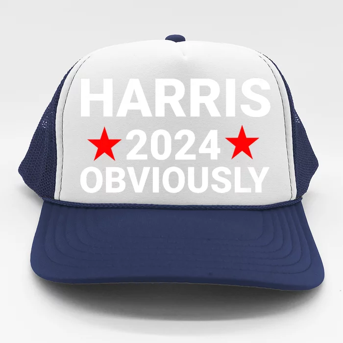 Kamala Harris 2024 Obviously Kamala Harris For President Obviously Trucker Hat