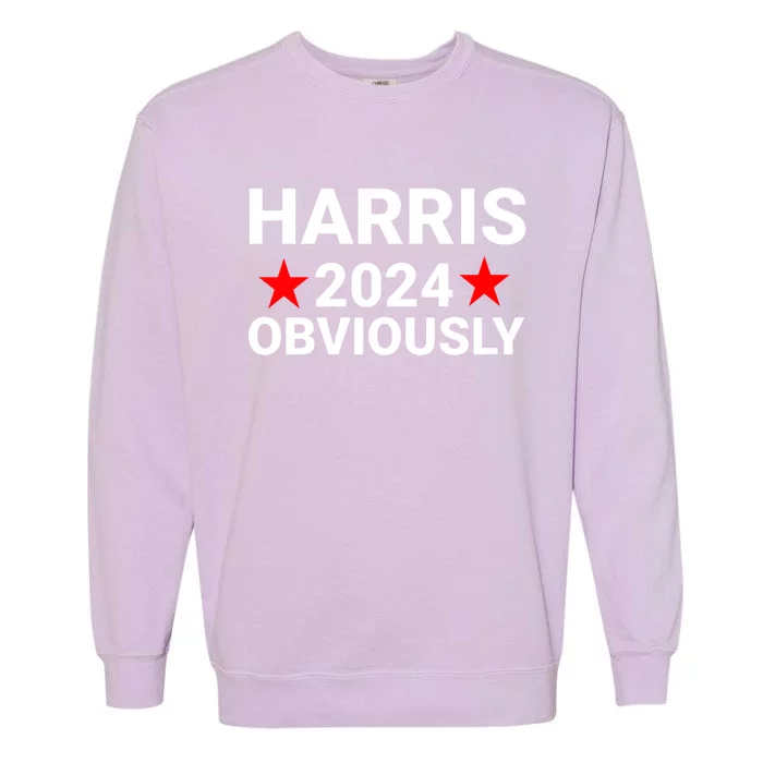 Kamala Harris 2024 Obviously Kamala Harris For President Obviously Garment-Dyed Sweatshirt