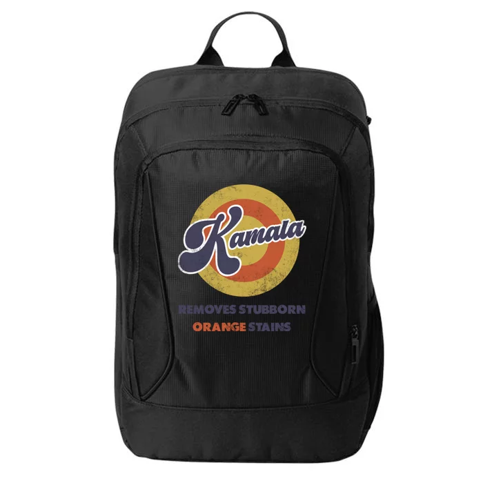 Kamala Harris 2024 Removes Stubborn Orange Stains Humorous Funny Gift City Backpack