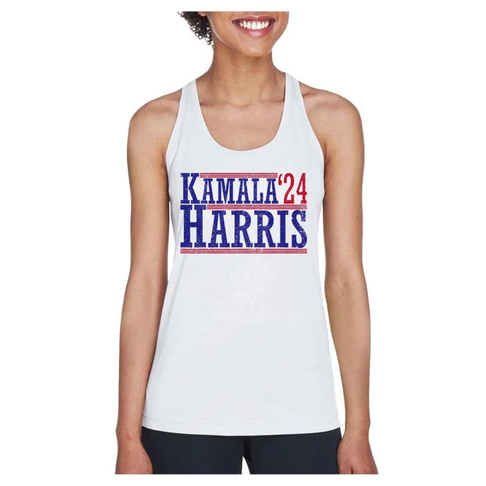 Kamala Harris 24 Harris 2024 Elect President Harris Women's Racerback Tank