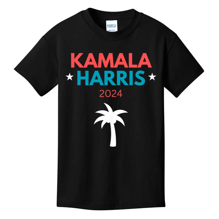 Kamala Harris 2024 Us Election Coconut Funny Meme Hilarious Politics Humor Usa Kids T-Shirt