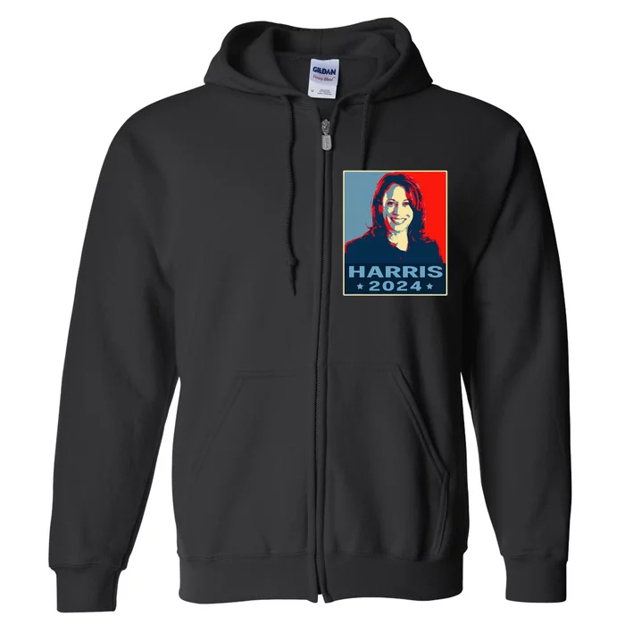 Kamala Harris 2024 President America Vote Democrats Full Zip Hoodie