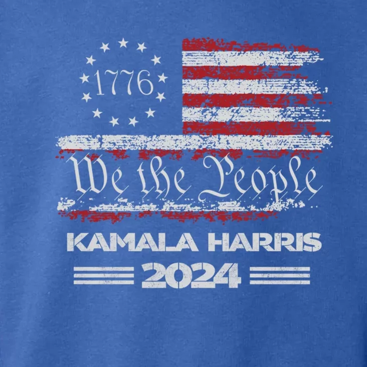 Kamala Harris 2024 Us Flag Democratic President Gift Toddler Hoodie