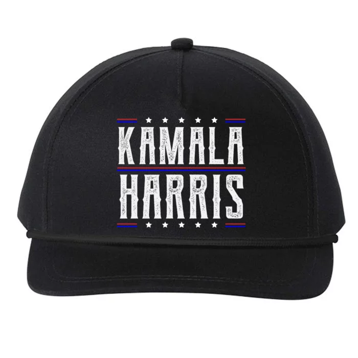 Kamala Harris 2024 Election Support Graphics Snapback Five-Panel Rope Hat