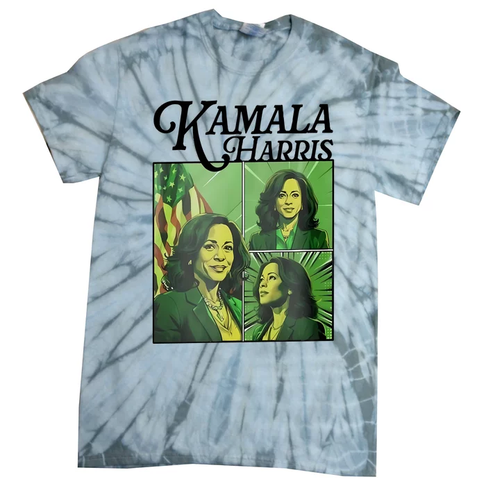 Kamala Harris 24 For The People Green Tie-Dye T-Shirt