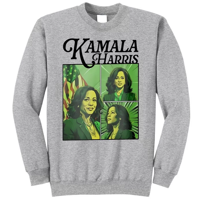 Kamala Harris 24 For The People Green Tall Sweatshirt