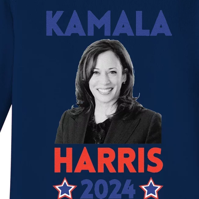 Kamala Harris 2024 T Kamala For President Democrat Gift Baby Long Sleeve Bodysuit