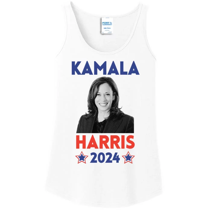 Kamala Harris 2024 T Kamala For President Democrat Gift Ladies Essential Tank