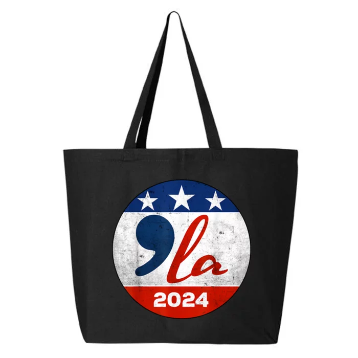 Kamala Harris 2024 For President Comma La Retro Style 25L Jumbo Tote