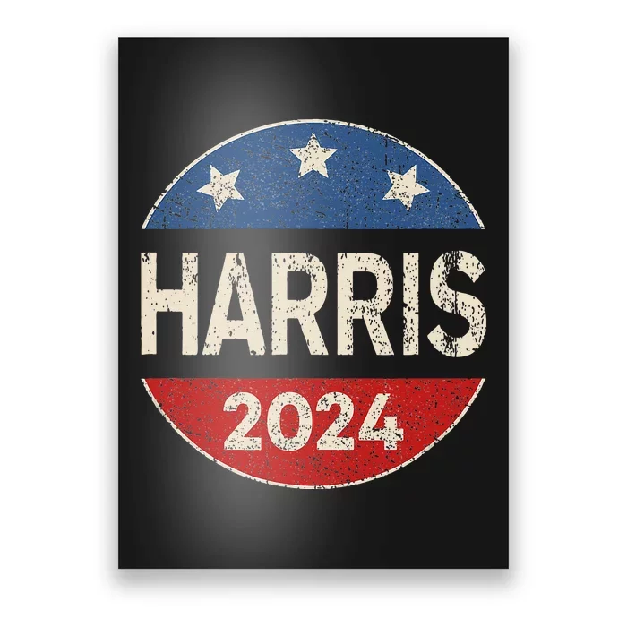 Kamala Harris 2024 For President Button Election Poster