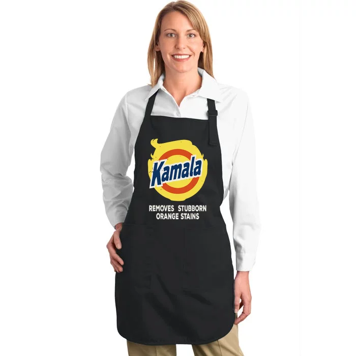 Kamala Harris 2024 Removes Stubborn Orange Stains Humorous Full-Length Apron With Pocket