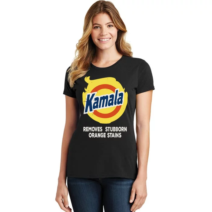 Kamala Harris 2024 Removes Stubborn Orange Stains Humorous Women's T-Shirt