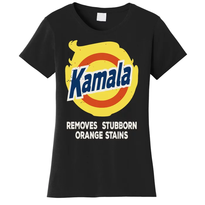 Kamala Harris 2024 Removes Stubborn Orange Stains Humorous Women's T-Shirt