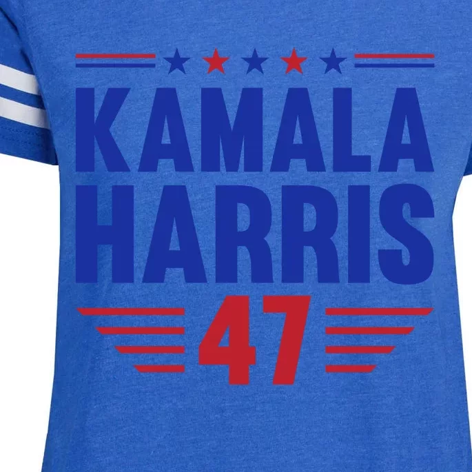 Kamala Harris 2024 Madam President Kamala Harris 47 Enza Ladies Jersey Football T-Shirt