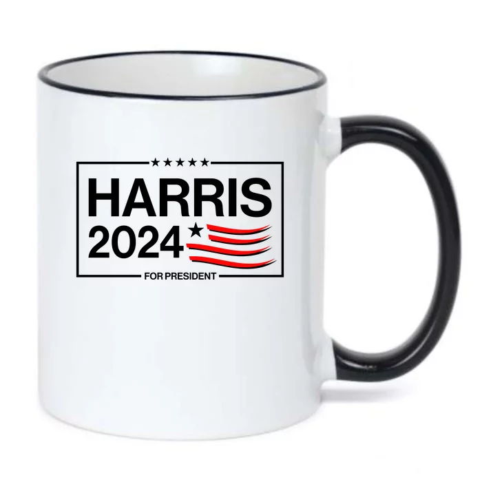 Kamala Harris 2024 For President Black Color Changing Mug