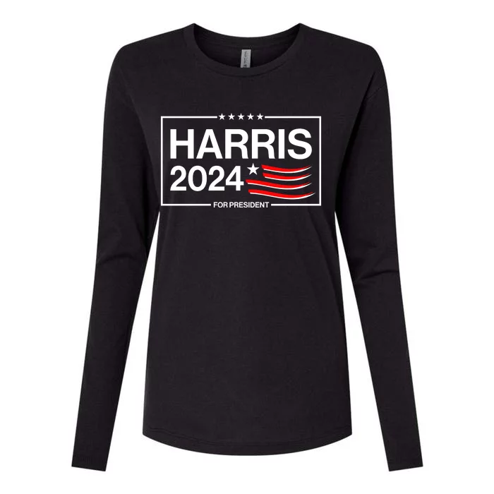 Kamala Harris 2024 For President Womens Cotton Relaxed Long Sleeve T-Shirt