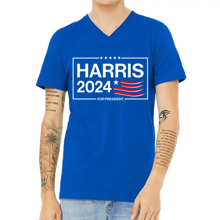 Kamala Harris 2024 For President V-Neck T-Shirt