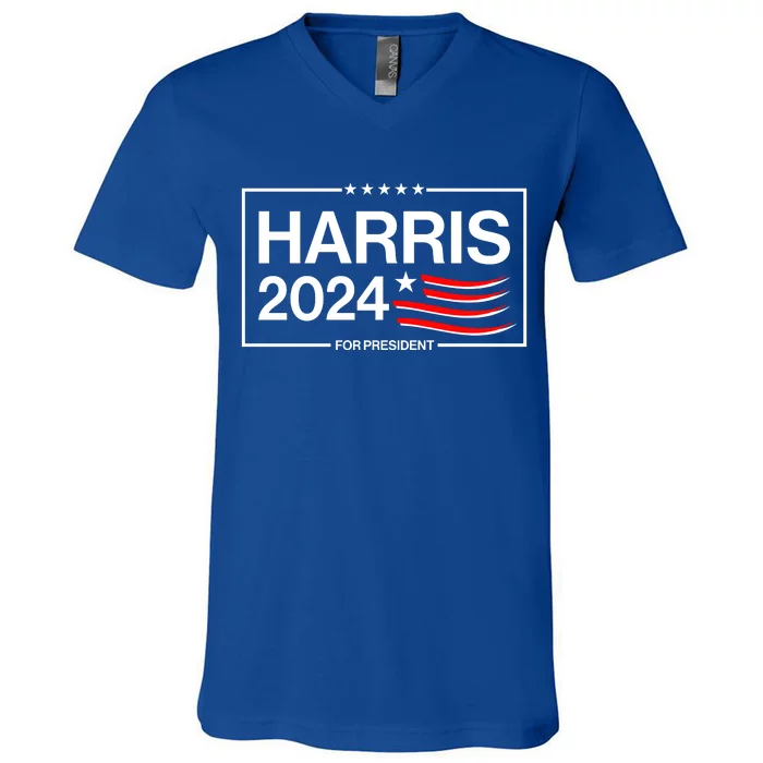 Kamala Harris 2024 For President V-Neck T-Shirt