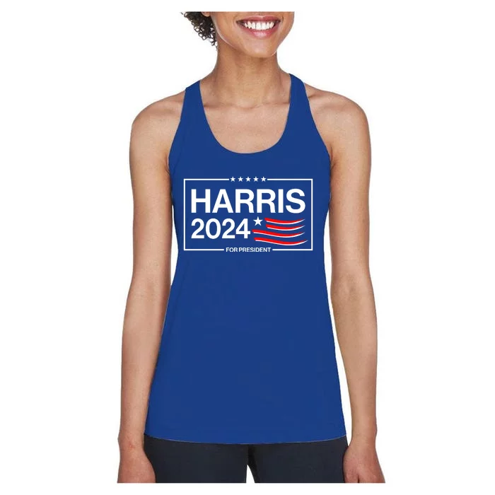 Kamala Harris 2024 For President Women's Racerback Tank