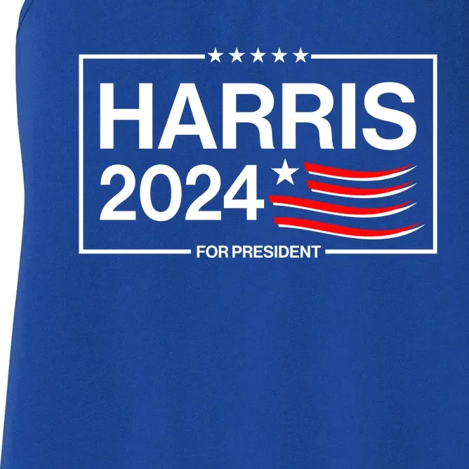 Kamala Harris 2024 For President Women's Racerback Tank