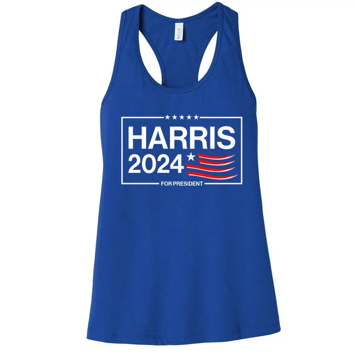 Kamala Harris 2024 For President Women's Racerback Tank