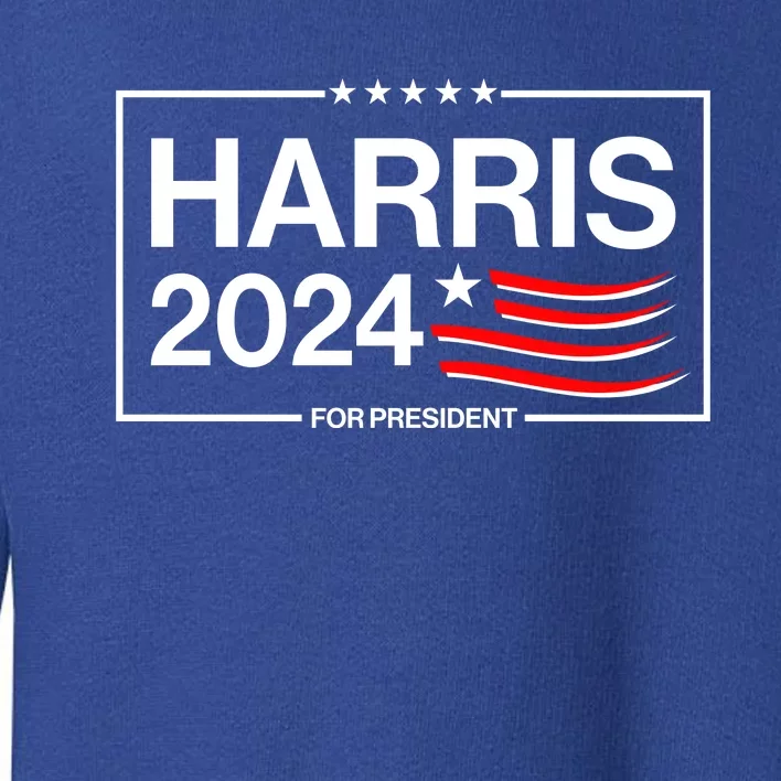 Kamala Harris 2024 For President Toddler Sweatshirt