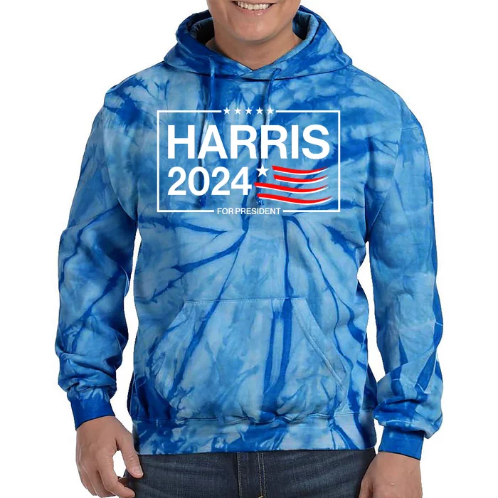 Kamala Harris 2024 For President Tie Dye Hoodie