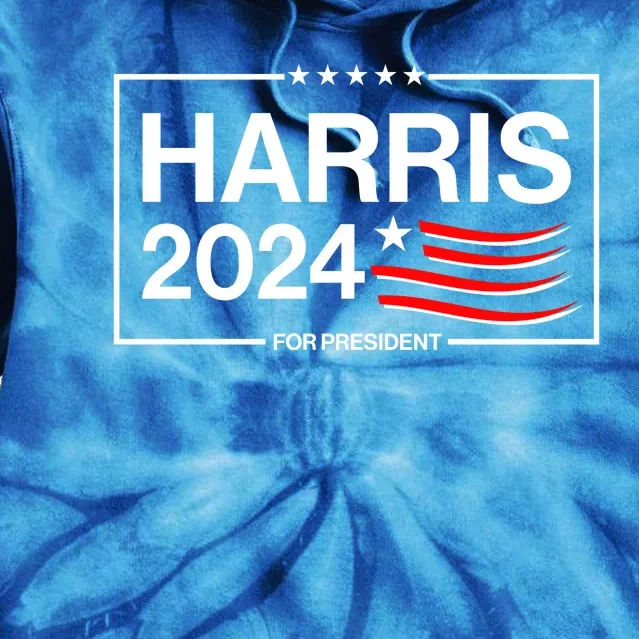 Kamala Harris 2024 For President Tie Dye Hoodie