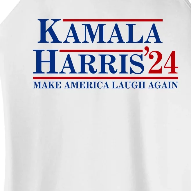 Kamala Harris 2024 Make America Laugh Again Women’s Perfect Tri Rocker Tank