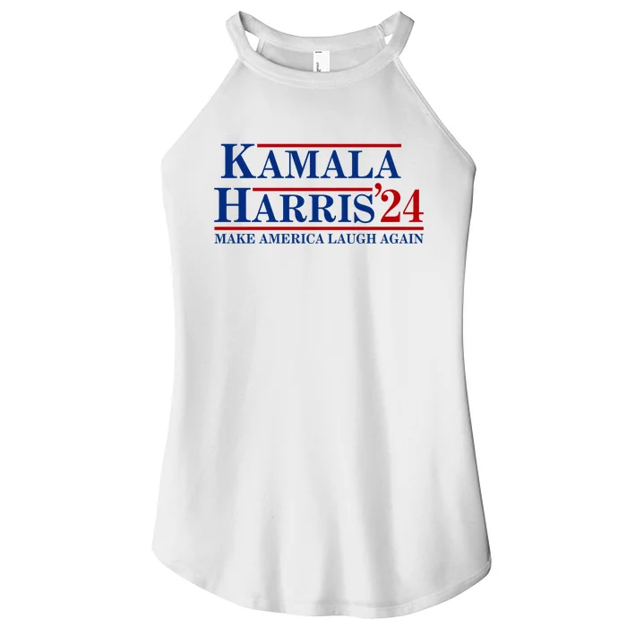 Kamala Harris 2024 Make America Laugh Again Women’s Perfect Tri Rocker Tank