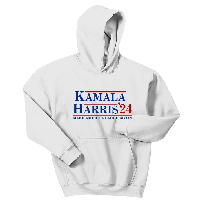 Kamala Harris 2024 Make America Laugh Again Kids Hoodie