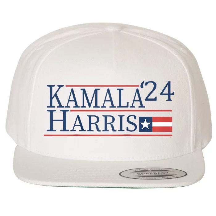 Kamala Harris 2024 For President Wool Snapback Cap