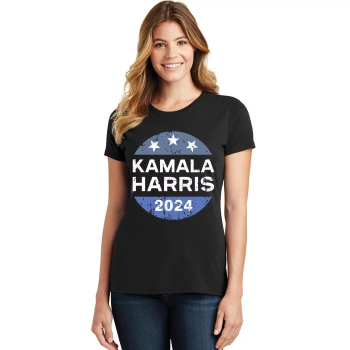 Kamala Harris 2024 Vintage Button Women's T-Shirt