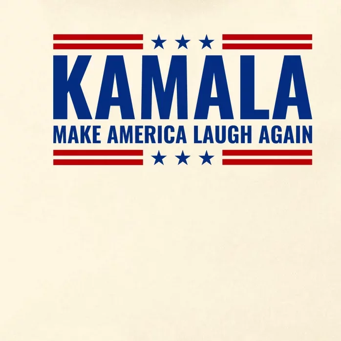 Kamala Harris 2024 Make America Laugh Again Zip Tote Bag