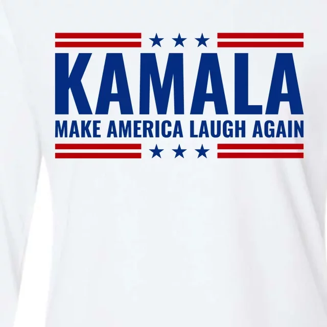 Kamala Harris 2024 Make America Laugh Again Womens Cotton Relaxed Long Sleeve T-Shirt