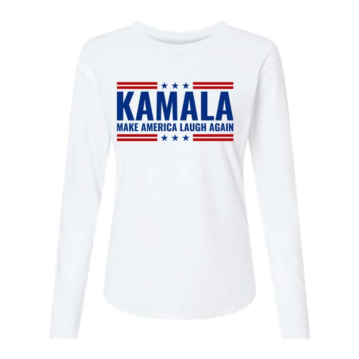 Kamala Harris 2024 Make America Laugh Again Womens Cotton Relaxed Long Sleeve T-Shirt