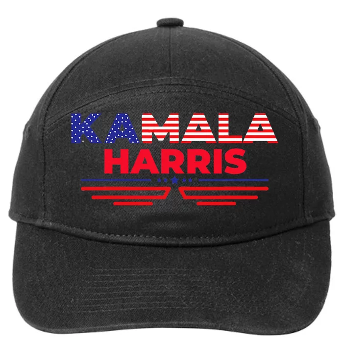 Kamala Harris 2024 Election 7-Panel Snapback Hat