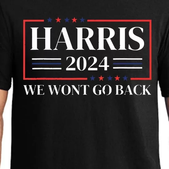 Kamala Harris 2024 We Wont Go Back 47th President Pajama Set