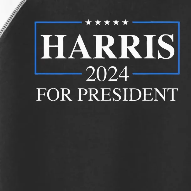 Kamala Harris 2024 For President Election Campaign Toddler Fine Jersey T-Shirt