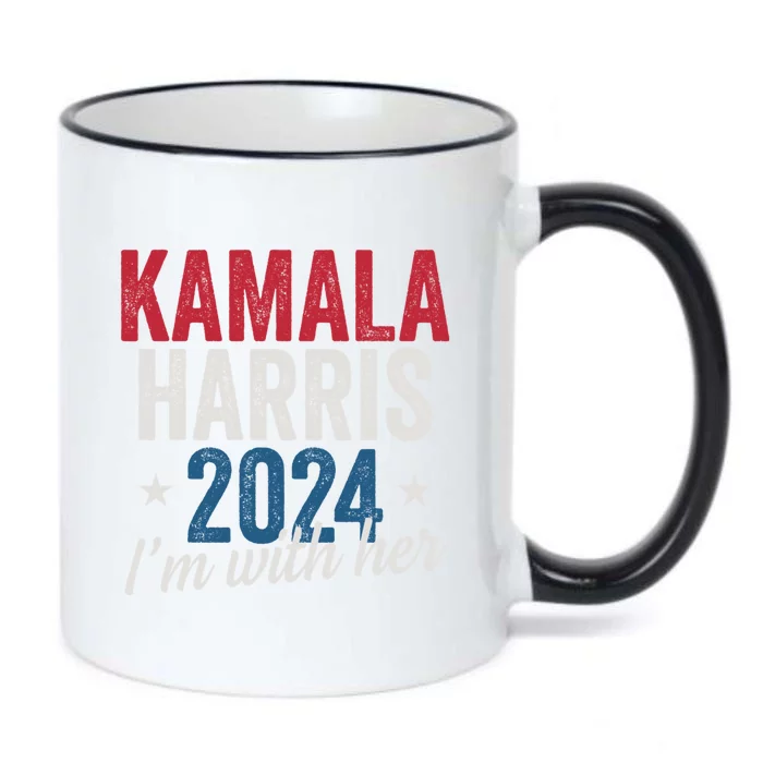 Kamala Harris 2024 Support IM With Her Kamala Harris 2024 Black Color Changing Mug